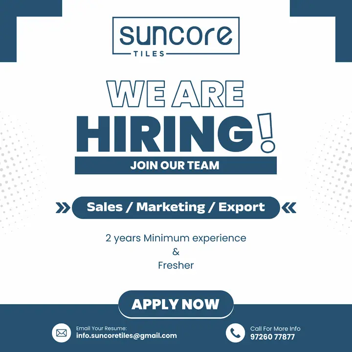 Suncore Tiles — Hiring — Social Media by Jadooger